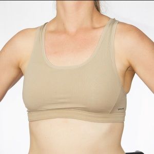 Patagonia Set of 3 Capelene Desert Tan Sports Bra. Size Large